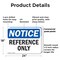 Signmission Reference Only, 24 in W x Rectangle, Plastic OS-2PACK-NS-P-1824-L-18014 - alternate 4